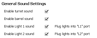 Other Sound Settings in OP Config