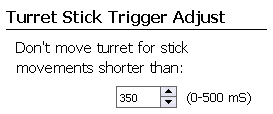 Turret Stick Adjustment